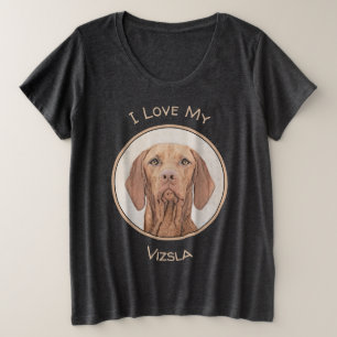 Peinture de Vizsla - art original mignon de chien