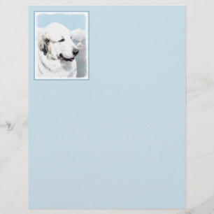 Peinture des Pyrénées - Art original du chien