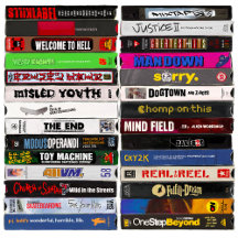 Peinture des rubans VHS classiques de skateboard