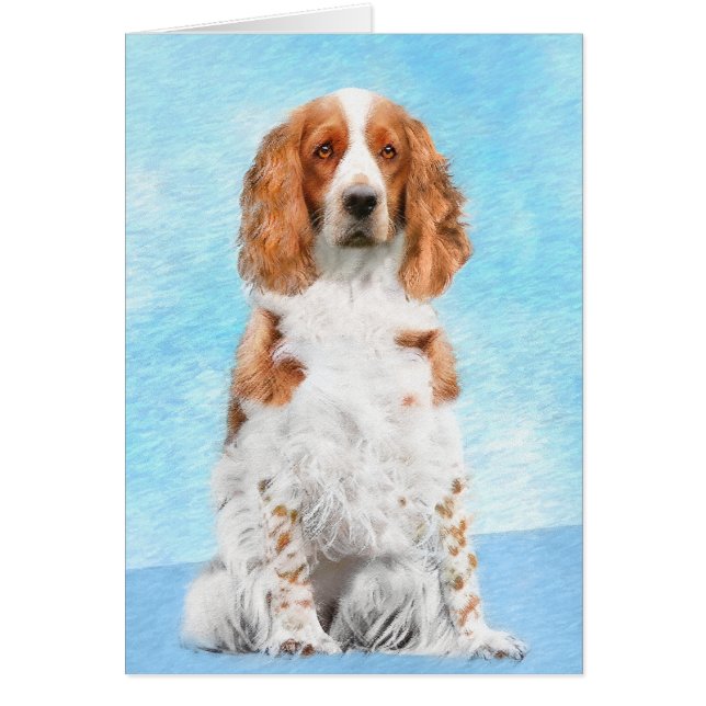 Peinture d'espagnol Welsh Springer - Art original  (Devant)