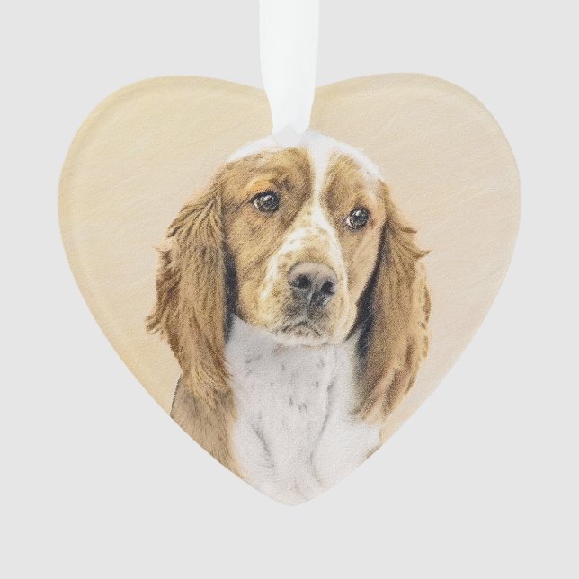 Peinture d'espagnol Welsh Springer - Art original  (devant)