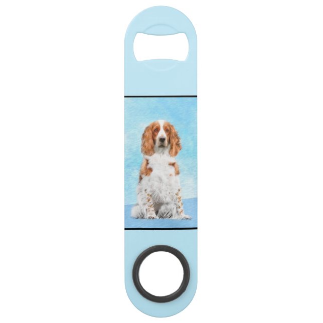 Peinture d'espagnol Welsh Springer - Art original  (Dos)