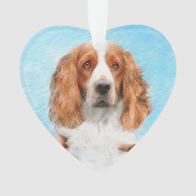 Peinture d'espagnol Welsh Springer - Art original  (devant)