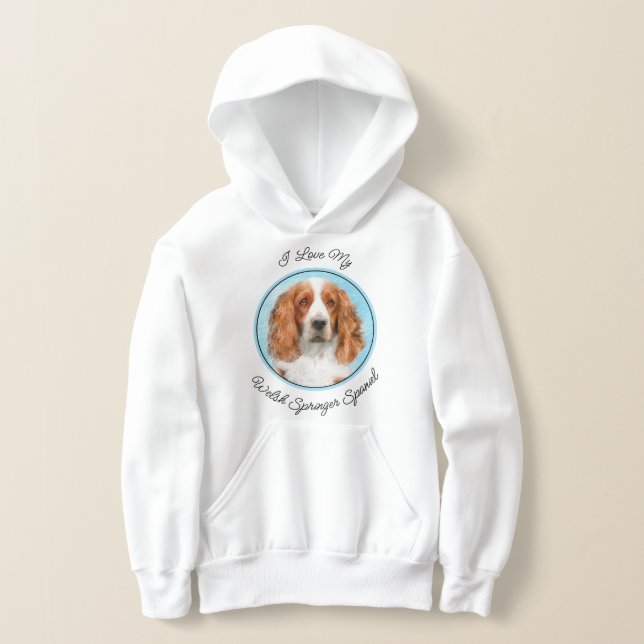 Peinture d'espagnol Welsh Springer - Art original  (Poser)