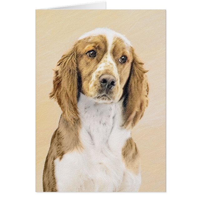 Peinture d'espagnol Welsh Springer - Art original  (Devant)