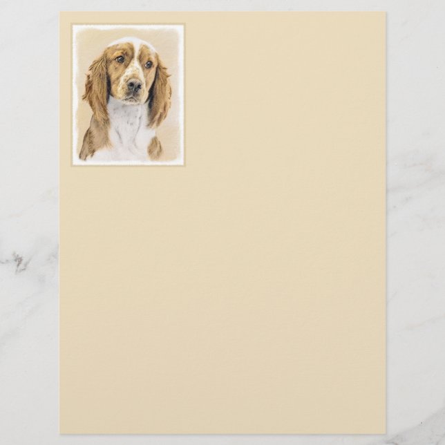 Peinture d'espagnol Welsh Springer - Art original  (Devant)