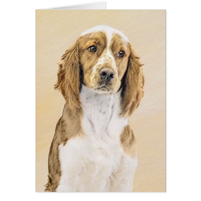 Peinture d'espagnol Welsh Springer - Art original  (Devant)