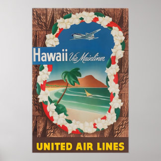 Peinture d'Hawaii Impression d'art hawaïen Affiche