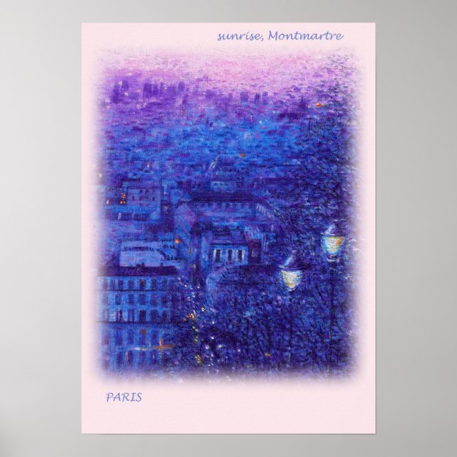 PEINTURE D'HUILE DE PARIS SLEVER POSTER D'ART FIN (Devant)