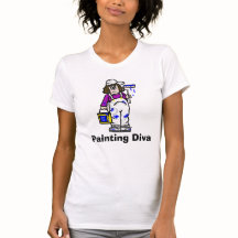 Peinture Diva T-shirt femme
