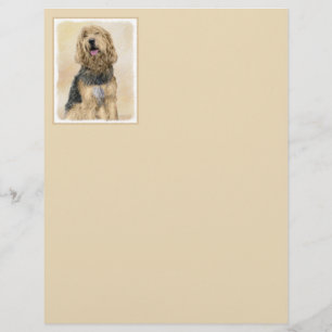 Peinture d'Otterhound - Joli art original de chien