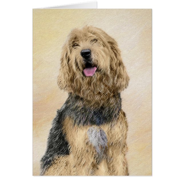 Peinture d'Otterhound - Joli art original de chien (Devant)
