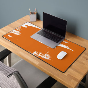Peinture éclaboussée gras orange et blanc