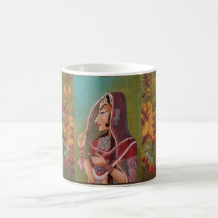 Peinture élégante d'une Mug de femme