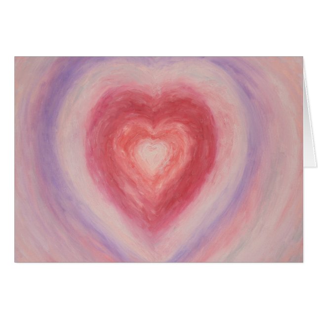 Peinture en pastel de coeur (Devant horizontal)
