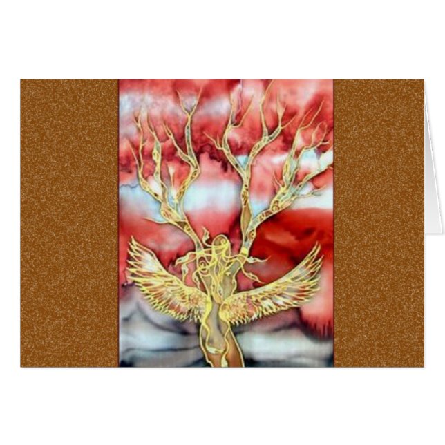 Peinture en soie originale par Kim : (Devant horizontal)