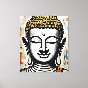 Peinture en toile de bouddha, Galerie Enveloppée