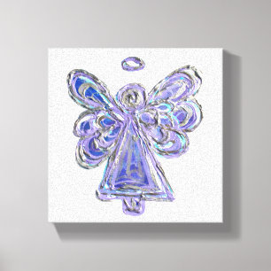 Peinture en toile violet Guardian Angel Art envelo