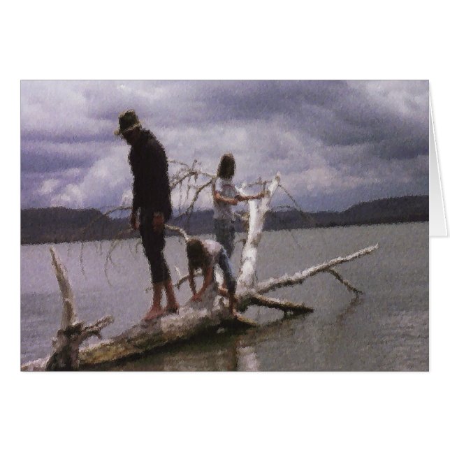 Peinture et poème par Dale Candee "ma petite (Devant horizontal)