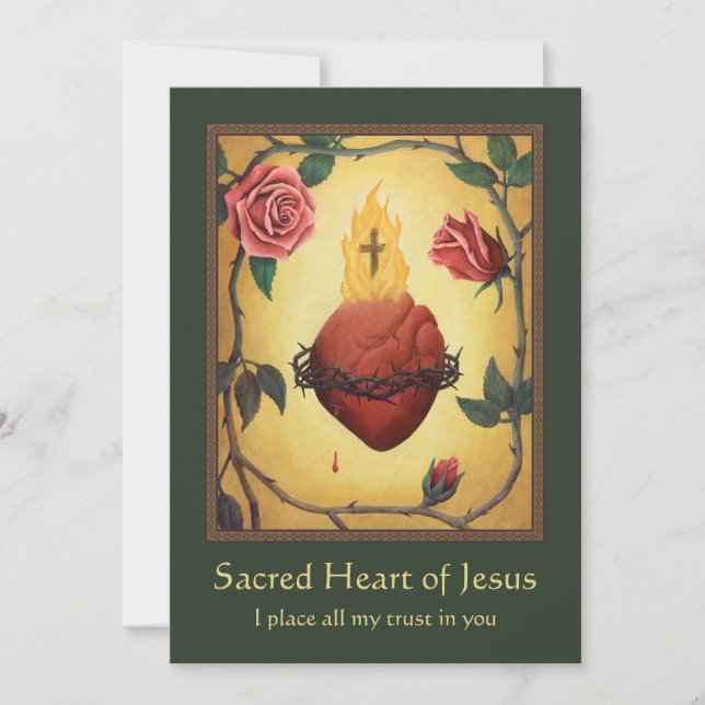 Peinture et prière du coeur sacré (Devant)