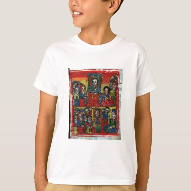 Peinture éthiopienne d'église - T-shirt pour des (Devant)