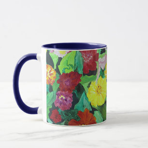 Peinture Fée Jardin Fleur Art Café Mug