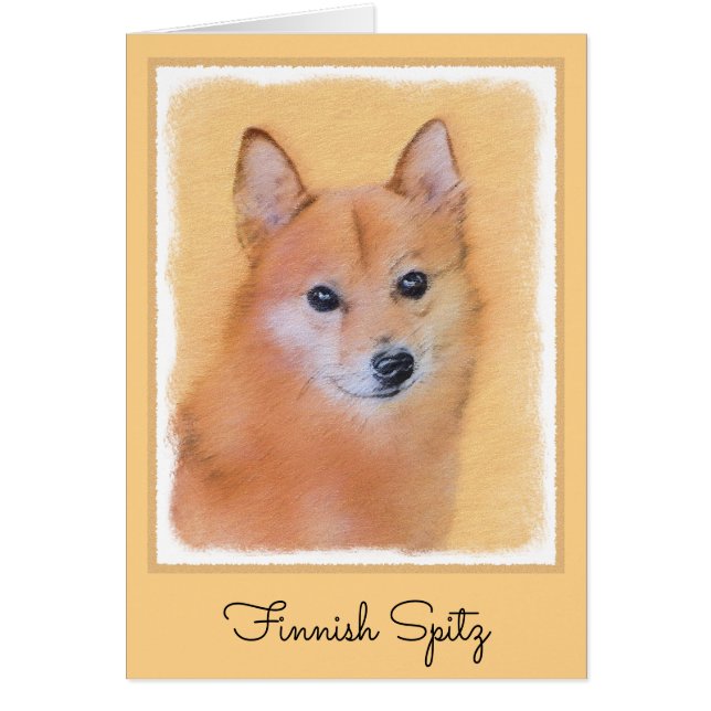 Peinture finlandaise Spitz - Jote Original Chien A (Devant)