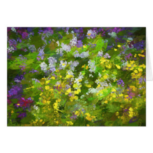 Peinture fleur sauvage Impasto - Art Fleur Origina