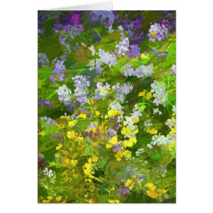 Peinture fleur sauvage Impasto - Art Fleur Origina