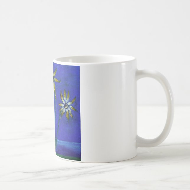 Peinture florale Blanc 325 ml Mug blanc classique (Droite)