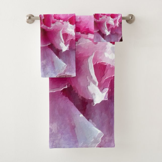 *~* Peinture florale originale au lys rose AR1 (En situation)