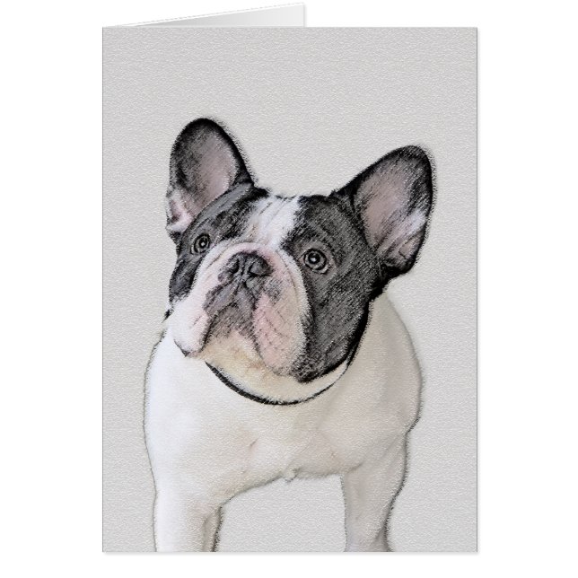 Peinture française de Bulldog (Pied de broche) - A (Devant)