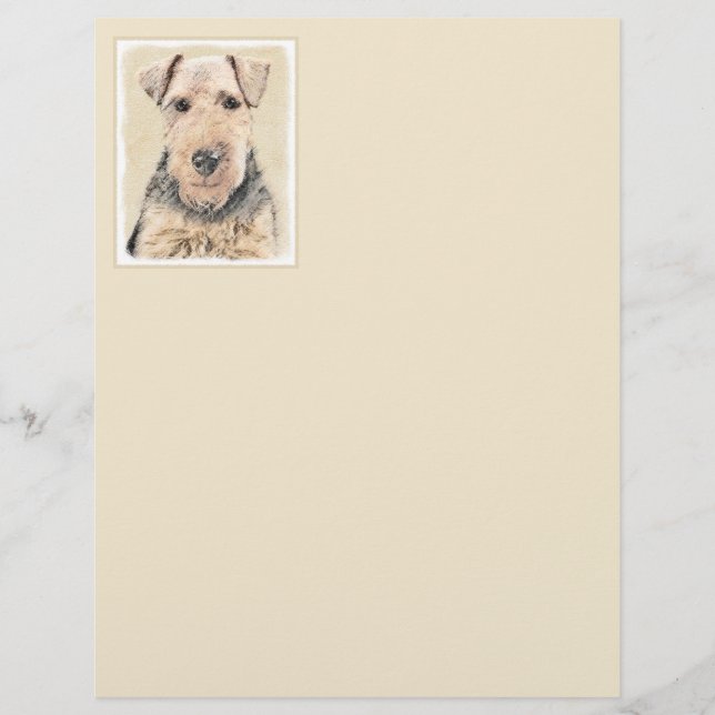 Peinture galloise Terrier - Cute Original Chien Ar (Devant)