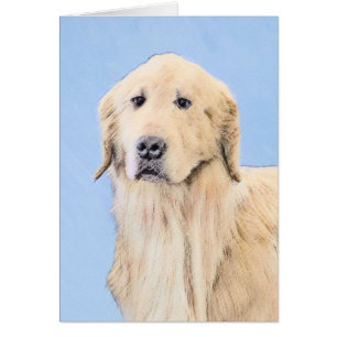 Peinture Golden Retriever - Joli art original chie