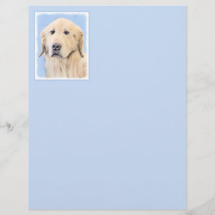 Peinture Golden Retriever - Joli art original chie