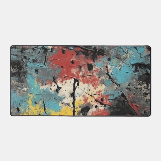 Peinture gouttelette de graffiti moderne colorée u (Recto)