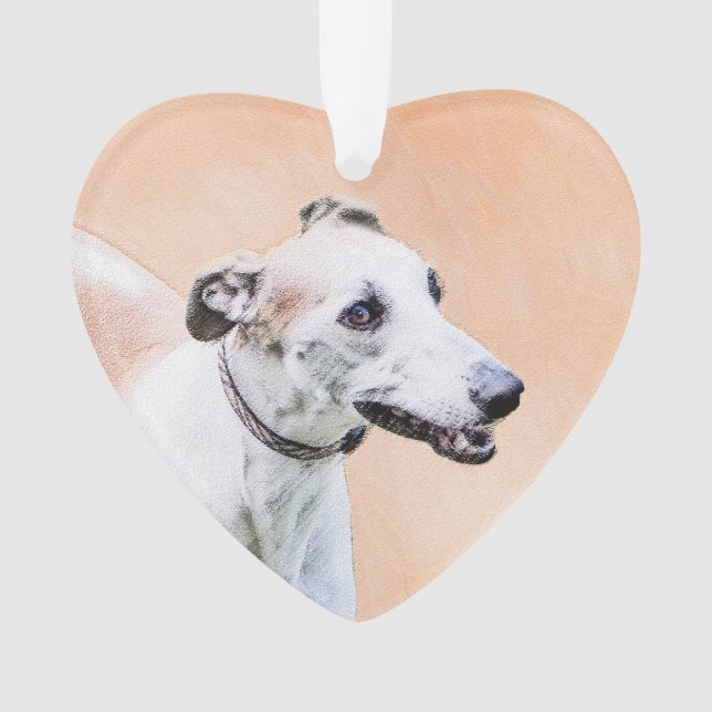 Peinture Greyhound - Cute Original Chien Art (devant)