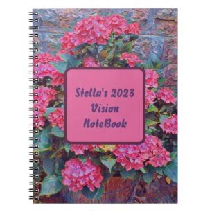 Peinture hydrangée personnalisée Vision carnet 202