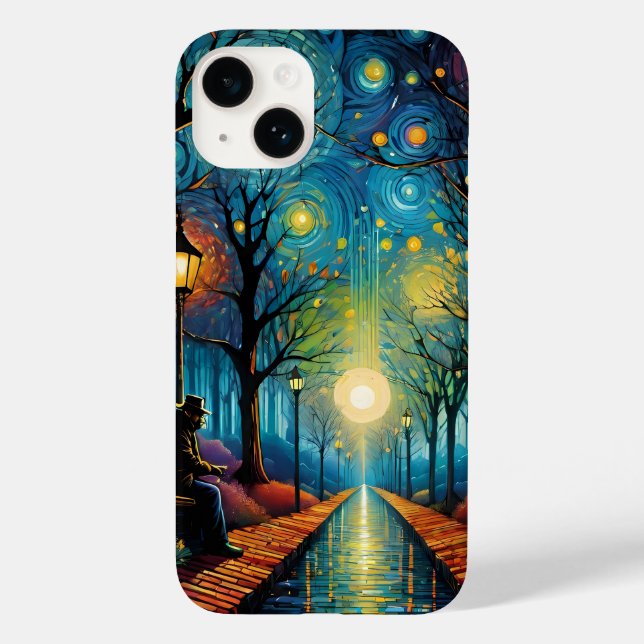 peinture iphone 14 design coque (Verso)