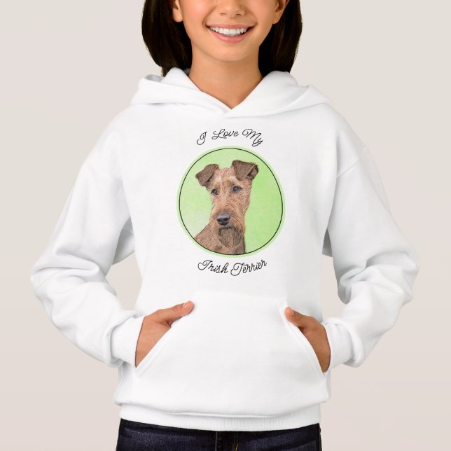 Peinture Irlandaise Terrier - Cute Original Chien  (Devant)