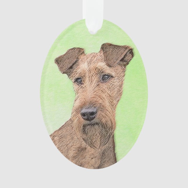 Peinture Irlandaise Terrier - Cute Original Chien  (devant)