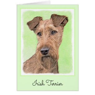 Peinture Irlandaise Terrier - Cute Original Chien 