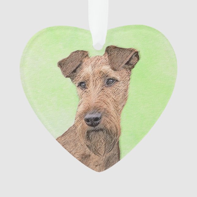Peinture Irlandaise Terrier - Cute Original Chien  (devant)