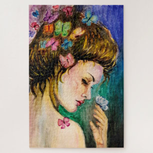 Peinture Jigsaw Puzzle Femme Doux sensation