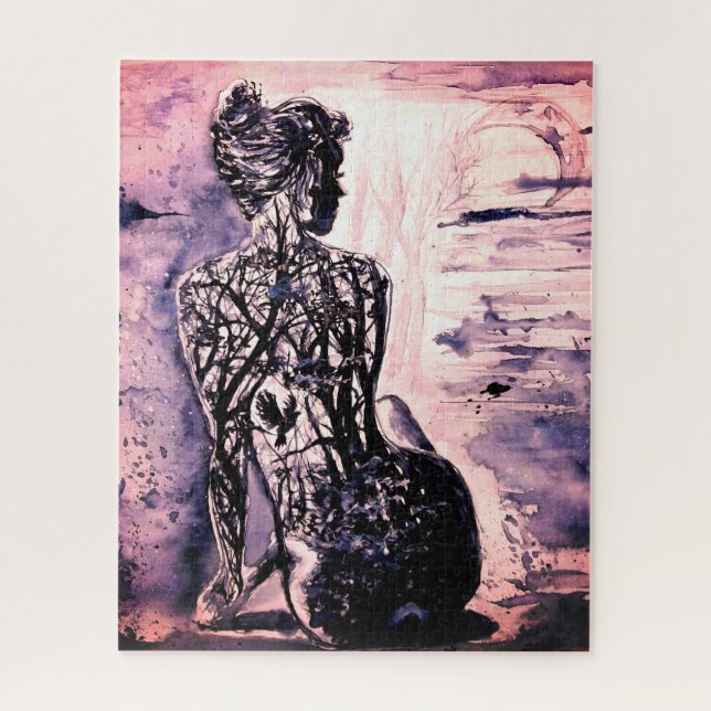 Peinture Jigsaw Puzzle Nature Lady (Vertical)