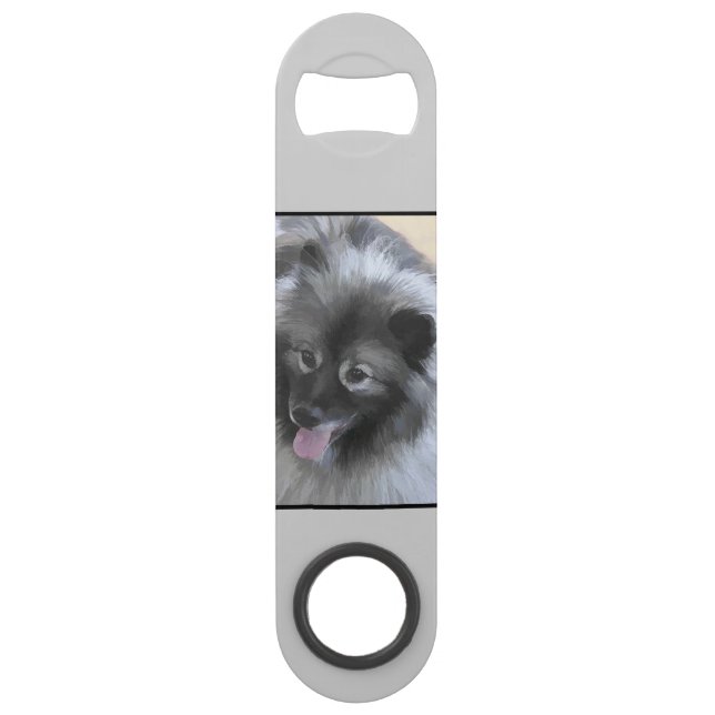 Peinture Keeshond Bailey - Cute Original Chien Art (Dos)