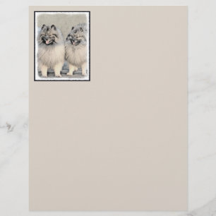 Peinture Keeshond Brothers - Art Chien original