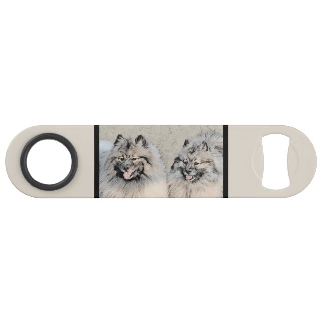 Peinture Keeshond Brothers - Art Chien original (Devant (Horizontal))