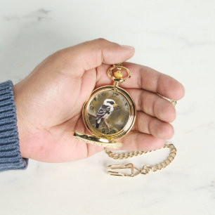 Peinture Kookaburra australienne, Montre De Poche