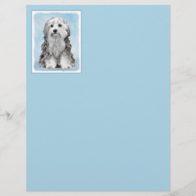 Peinture Lowchen - Cute Original Chien Art (Devant)